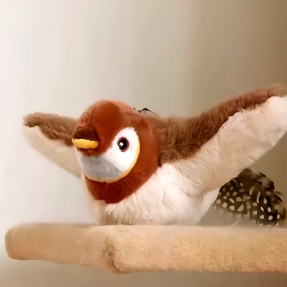 Pájaro Interactivo para Gatos · Juguete que Canta y Aletea | Bulgo