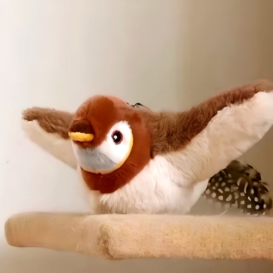 Pájaro Interactivo para Gatos · Juguete que Canta y Aletea | Bulgo